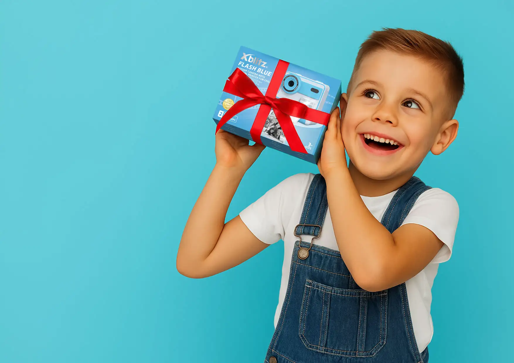 Xblitz Flash Blue Aparat natychmiastowy z drukarką termiczną dla dzieci