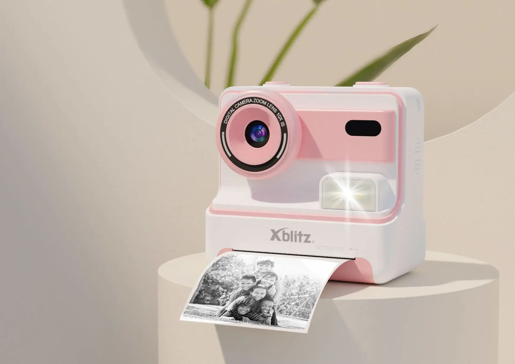 Xblitz Flash Pink Aparat natychmiastowy z drukarką termiczną dla dzieci