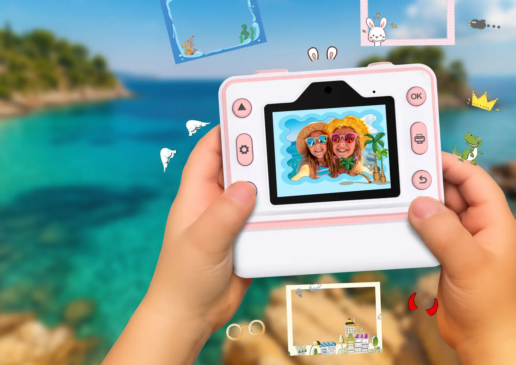 Xblitz Flash Pink Aparat natychmiastowy z drukarką termiczną dla dzieci