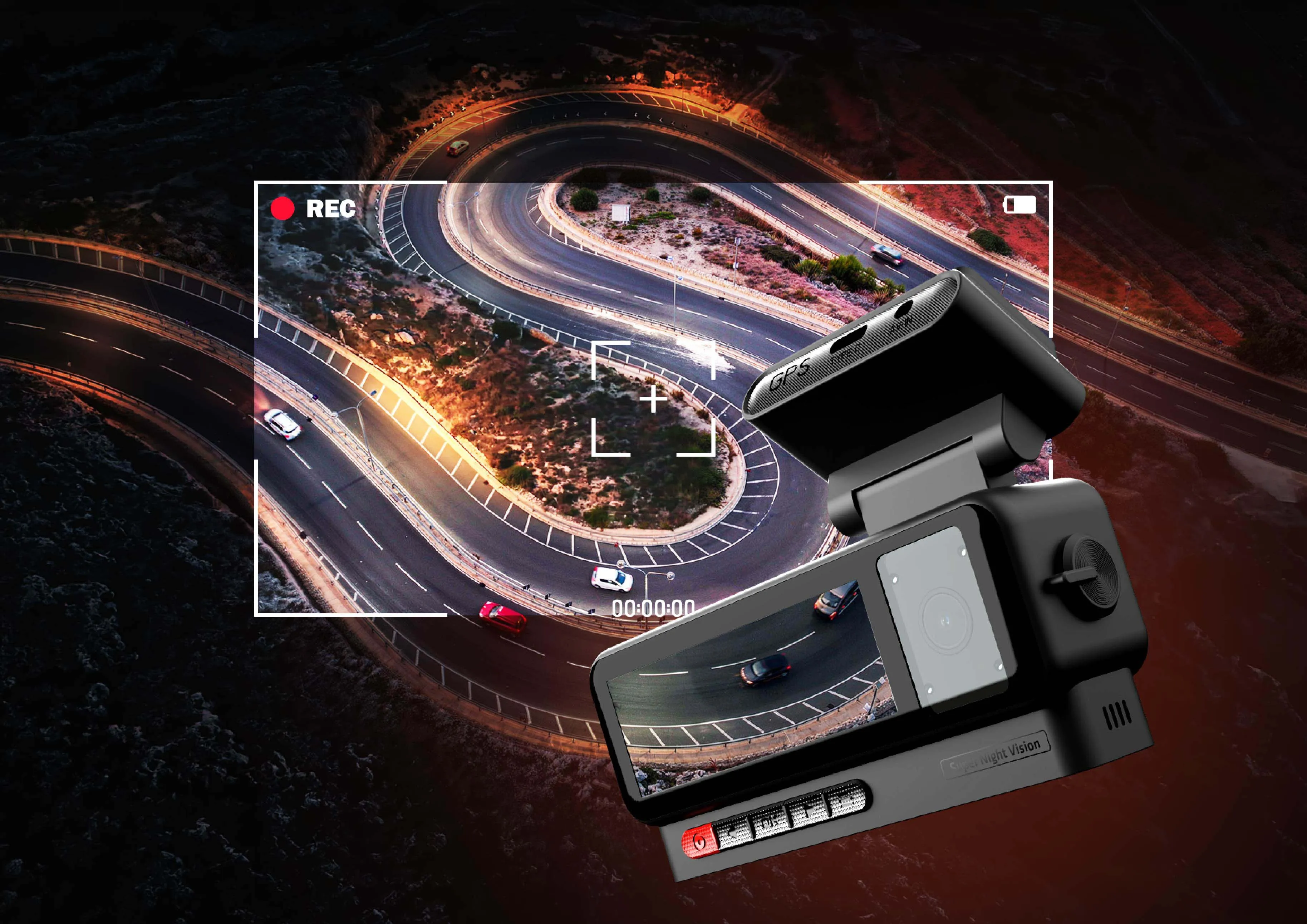 Xblitz Future 3CH - Wideorejestrator premium 3-kanałowy z 4k HDR Starvis 2 i GPS