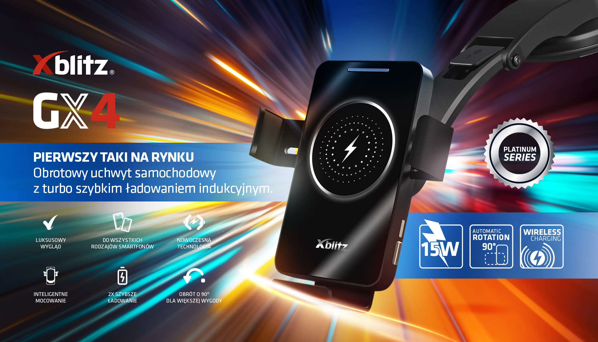 Xblitz GX4 - innowacyjny uchwyt