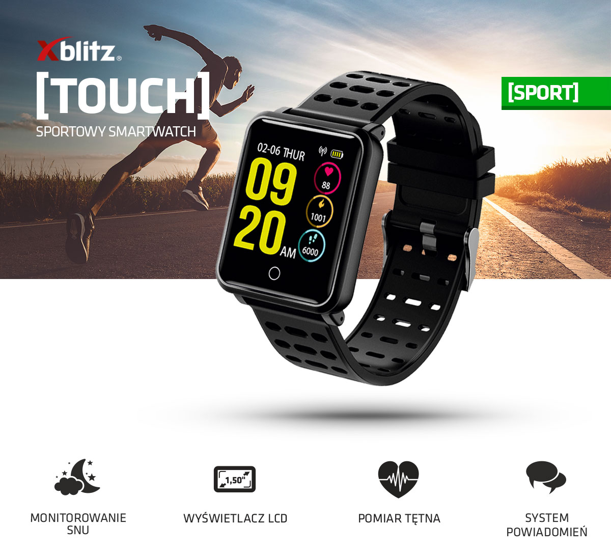 Zegarek Sportowy TOUCH