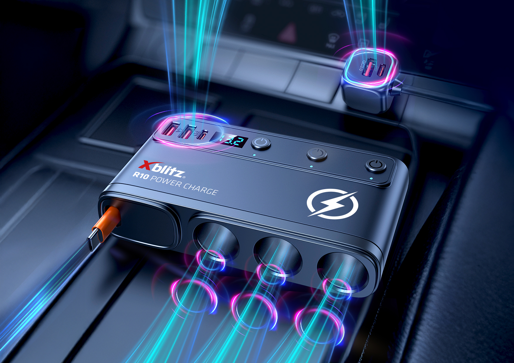 Rozdzielacz z szybkim ładowaniem Quick Charge 3.0 oraz portów USB-A i USB-C