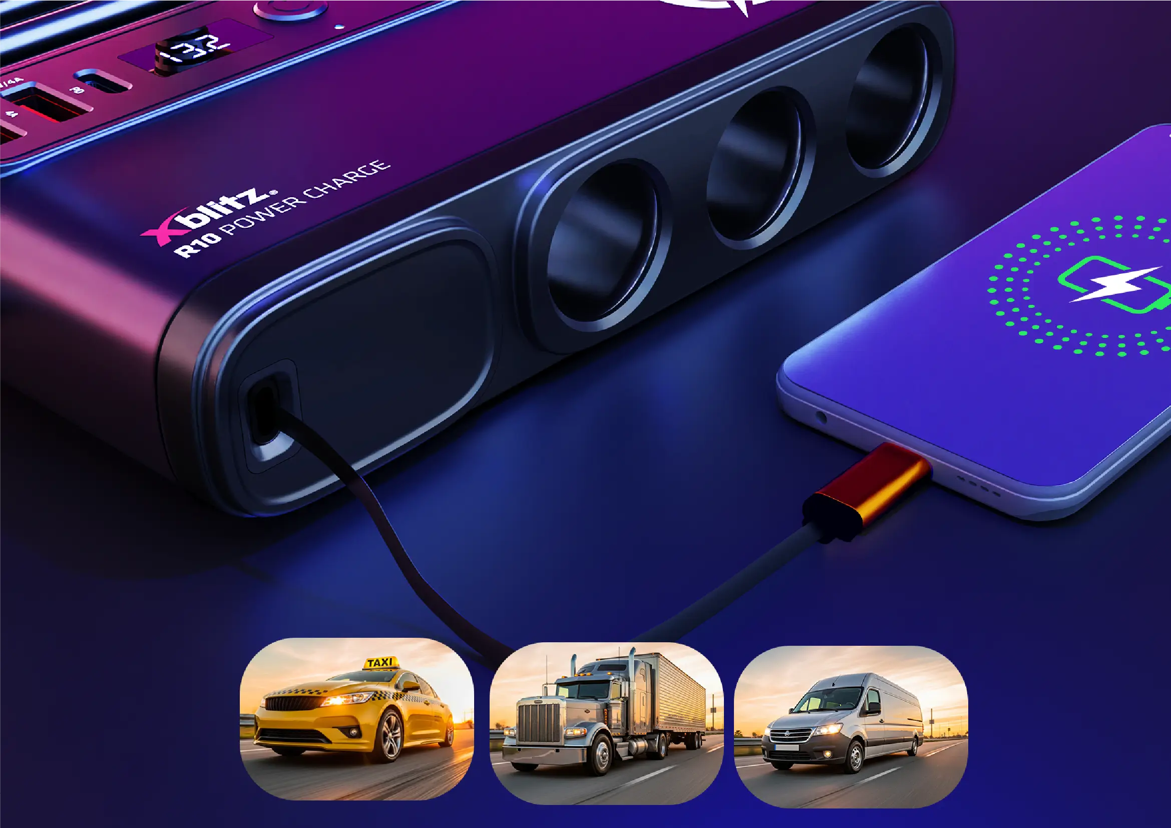 Sposób montażu rozdzielacza w samochodzie przy użyciu rzepu na taśmie dwustronnej