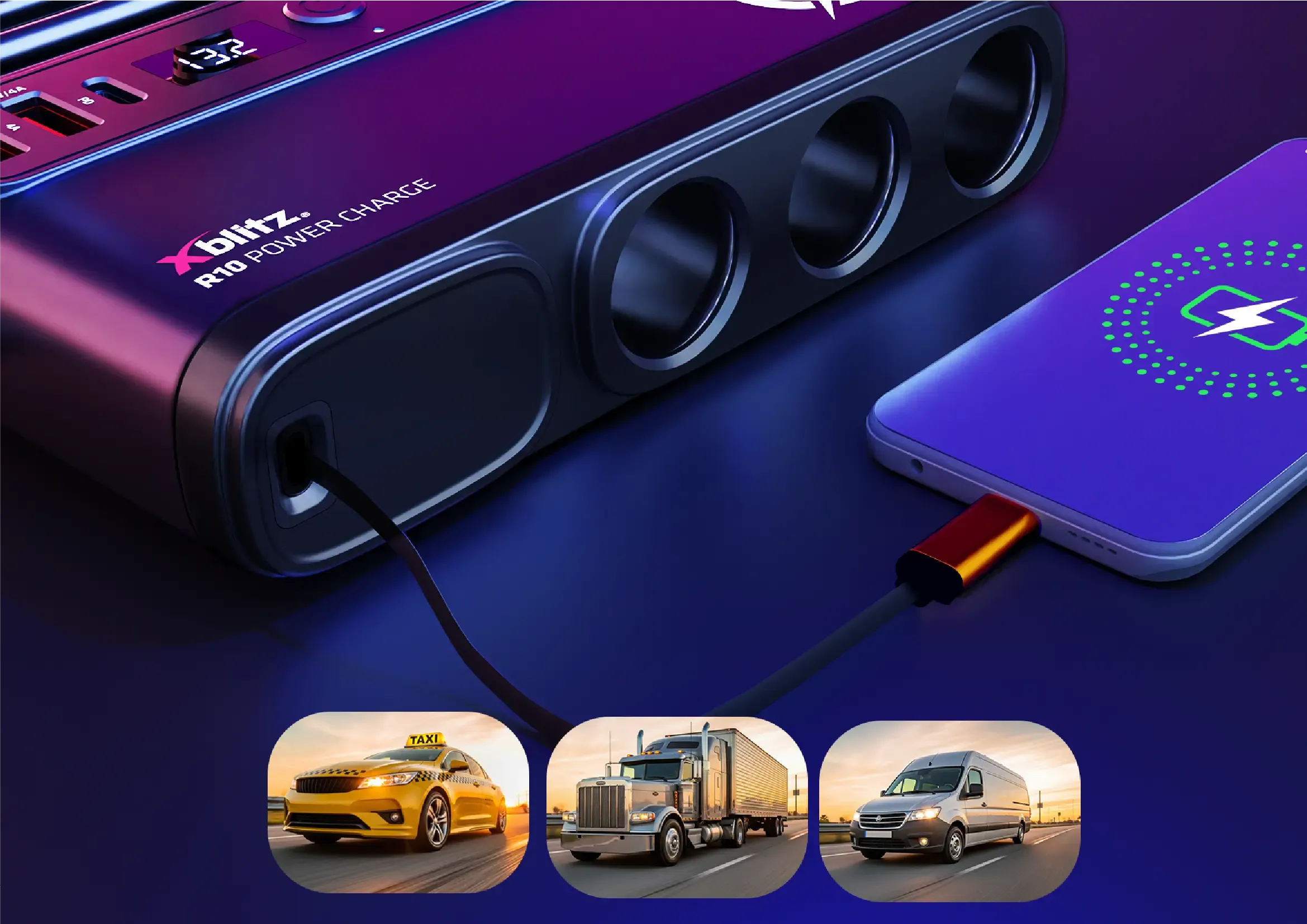 Sposób montażu rozdzielacza w samochodzie przy użyciu rzepu na taśmie dwustronnej