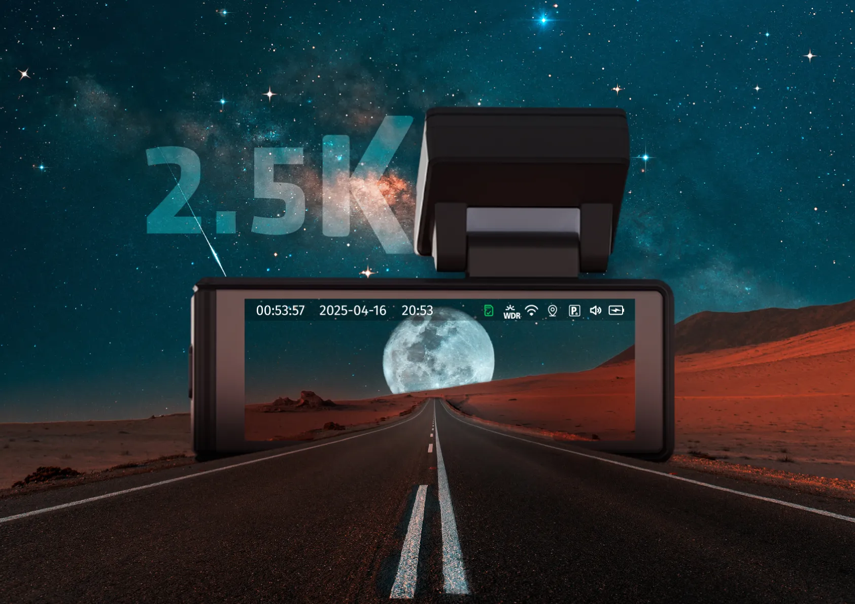 Xblitz Stellar - Wideorejestrator premium z sensorem starvis, wi-fi I GPS