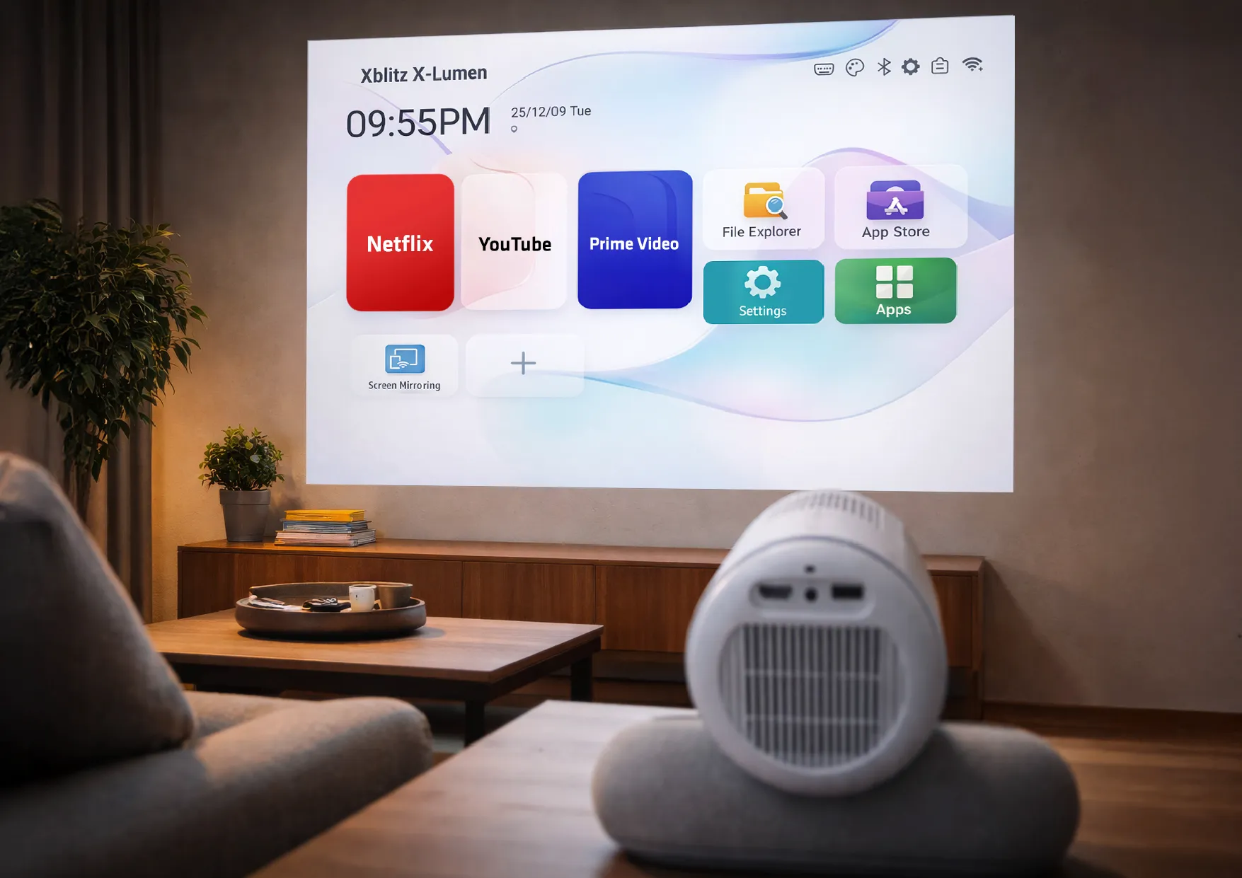 Xblitz X-Lumen - projektor multimedialny LED z systemem android