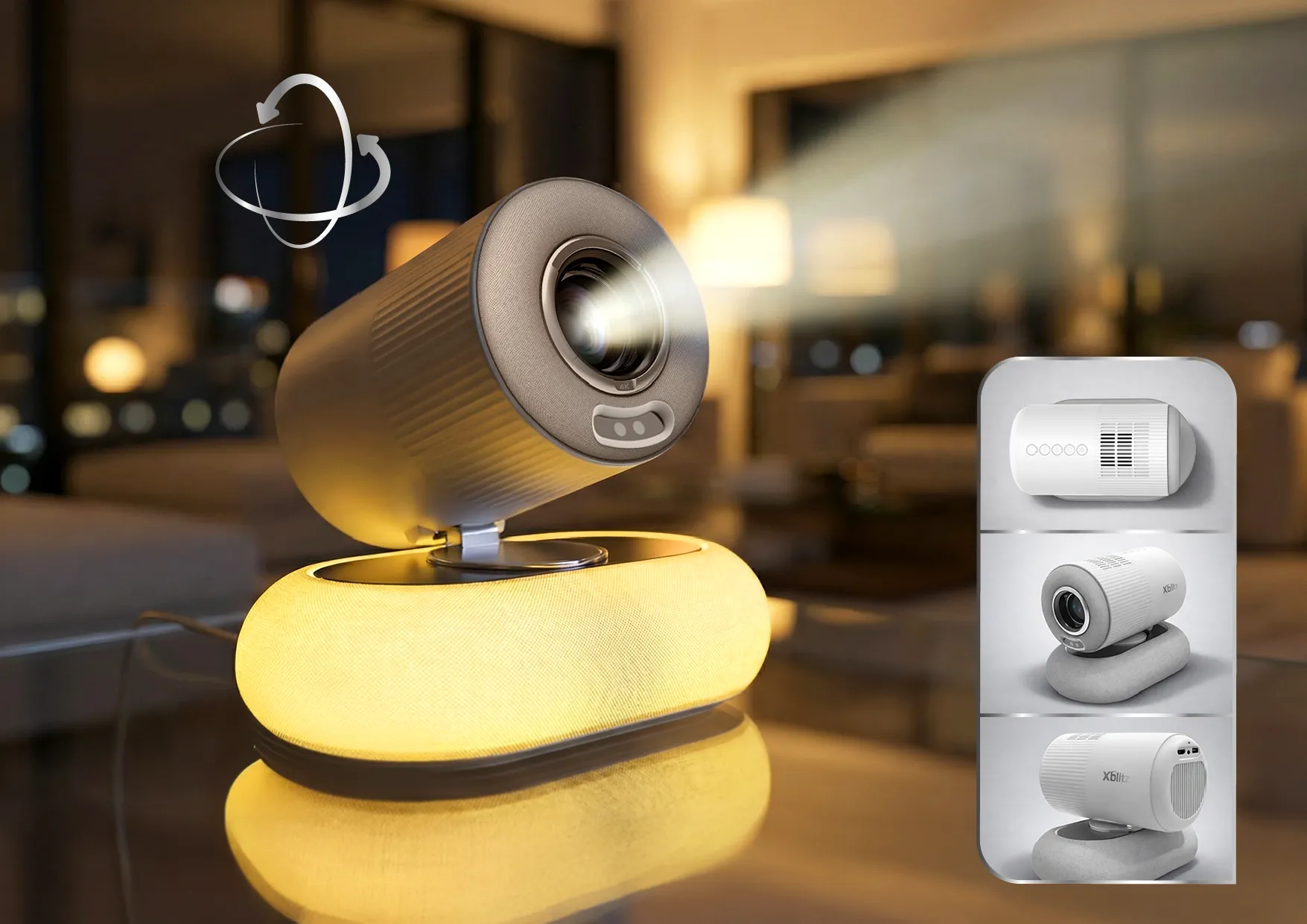 Xblitz X-Lumen - projektor multimedialny LED z systemem android