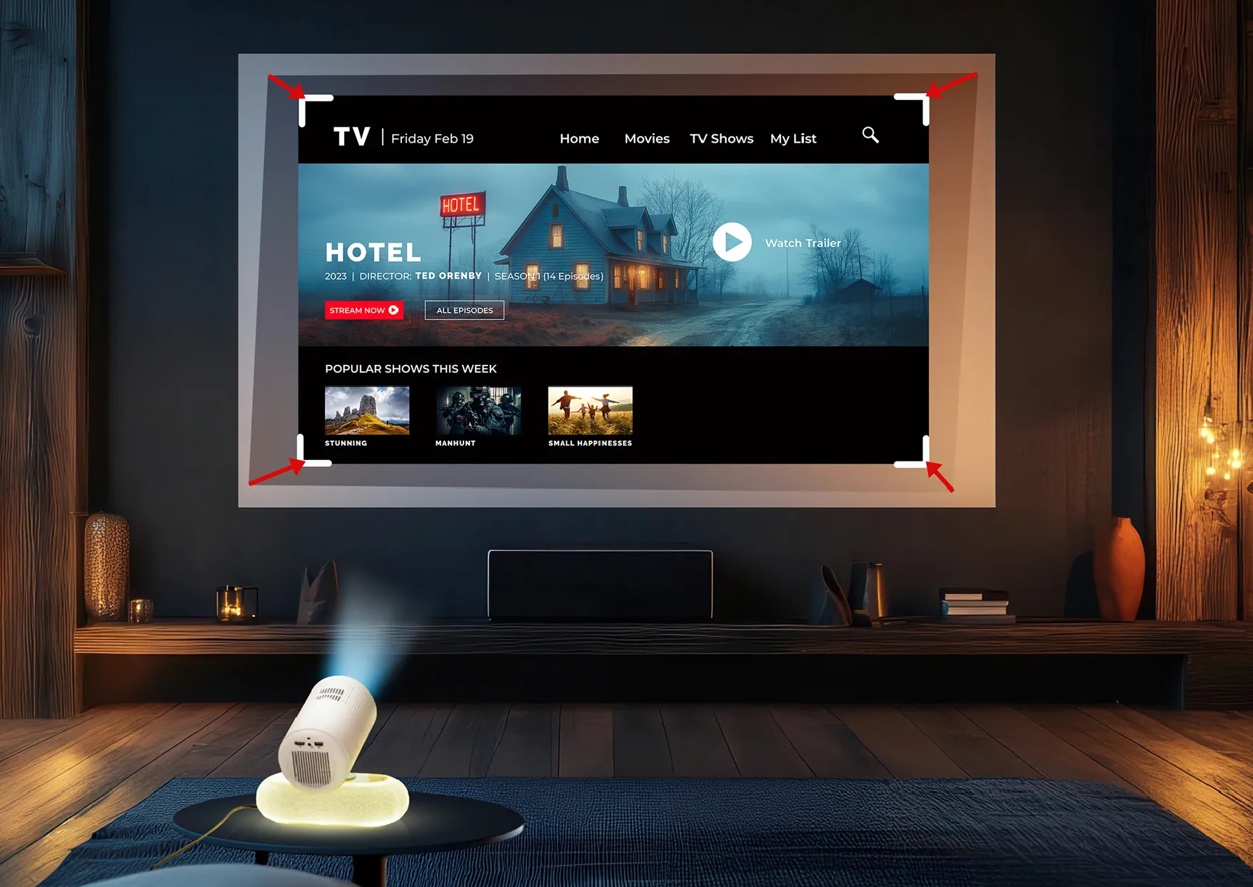 Xblitz X-Lumen - projektor multimedialny LED z systemem android