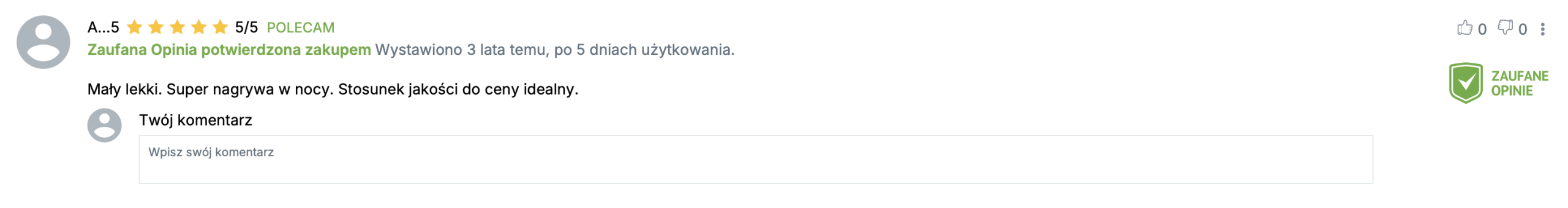 Recenzje o wideorejestratorze Xblitz Jera