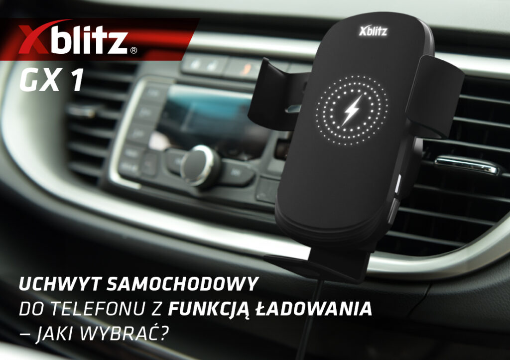 Uchwyt samochodowy do telefonu z funkcją ładowania Xblitz GX1