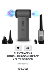 elektryczna dmuchawa:odkurzacz xblitz dragon 7 pomysłów na prezent