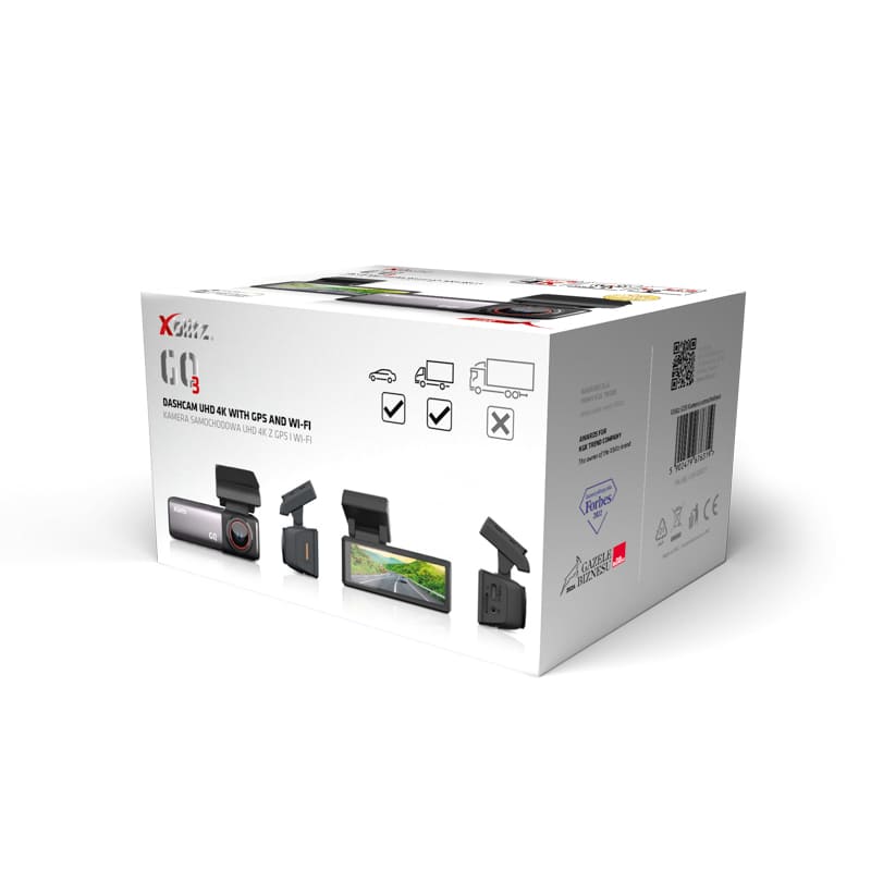 pudelko od kamery samochodowej xblitz go3