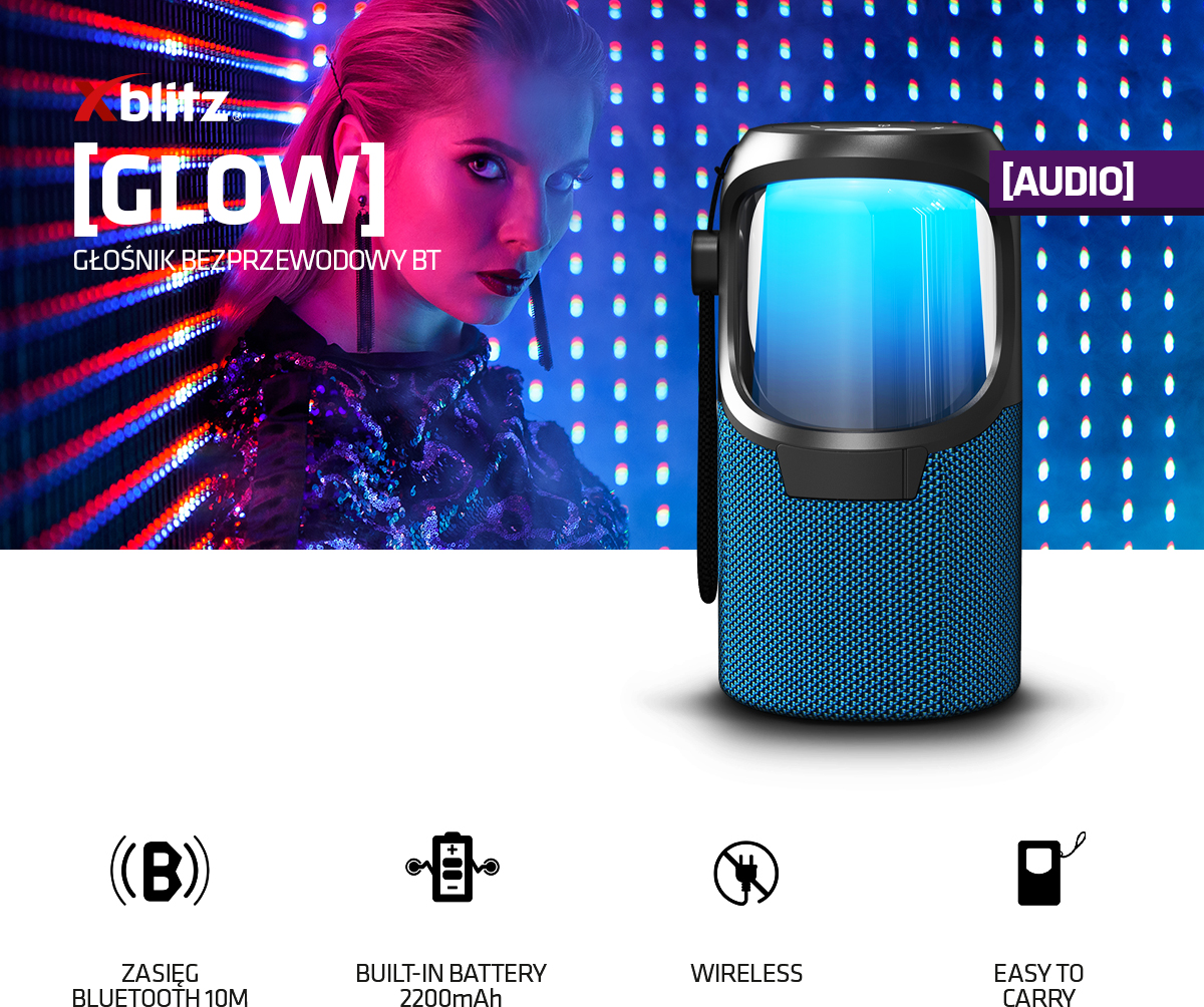 głośnik bezprzewodowy xblitz glow