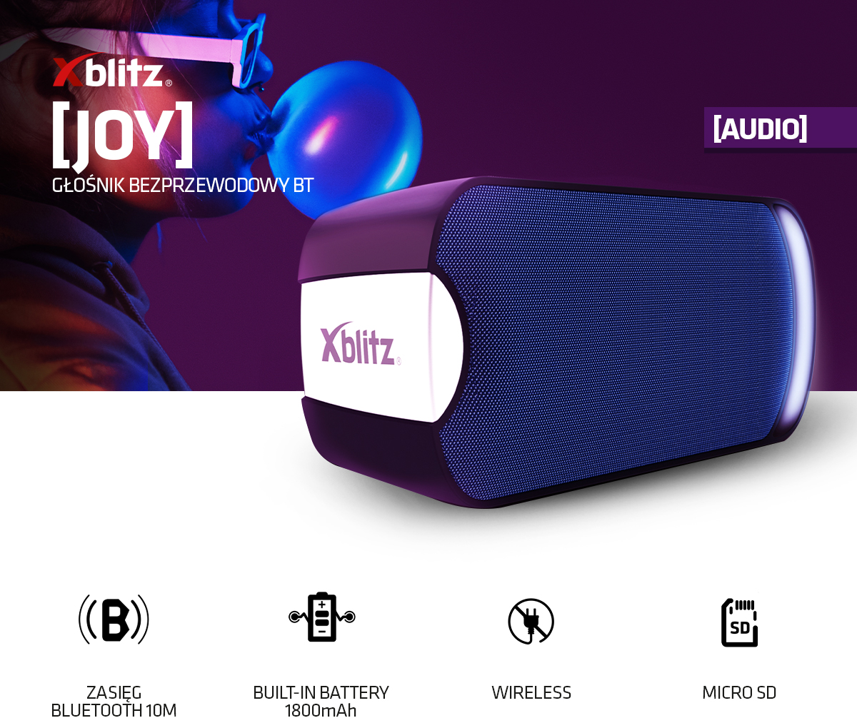 xblitz joy głośnik bezprzewodowy z BT