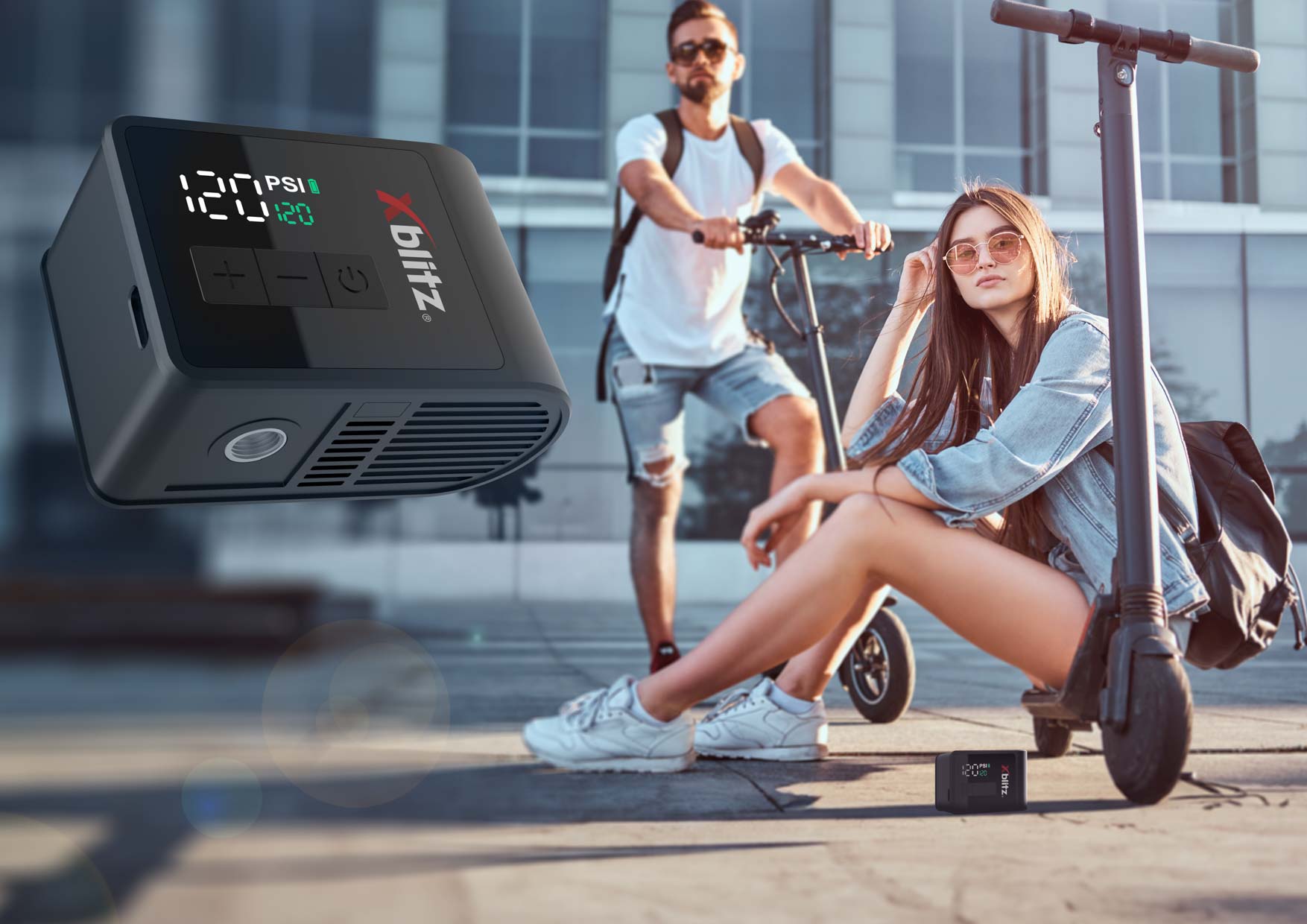 pompka elektryczna xblitz iway artpack do hulajnóg