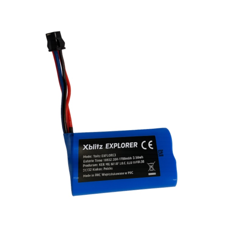 bateria dedykowana do samochodu rc xblitz explorer 1200mah 18650